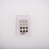 SACHET DE 6 / BOUTON PRESSION METAL A COUDRE 11 MM. 12 PCS